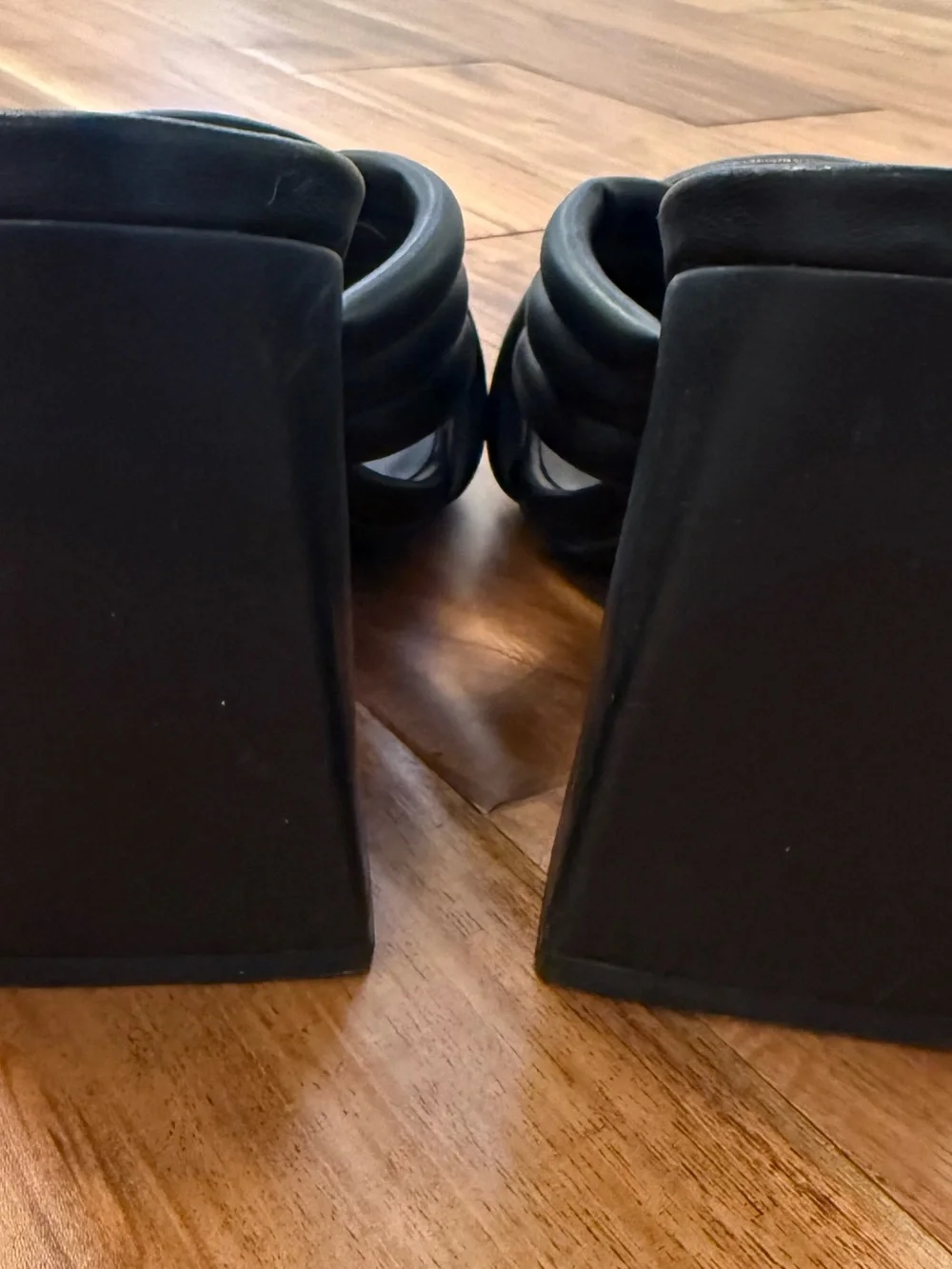 Abound Black Quilted Crisscross Block Heels. Never worn. Excellent condition